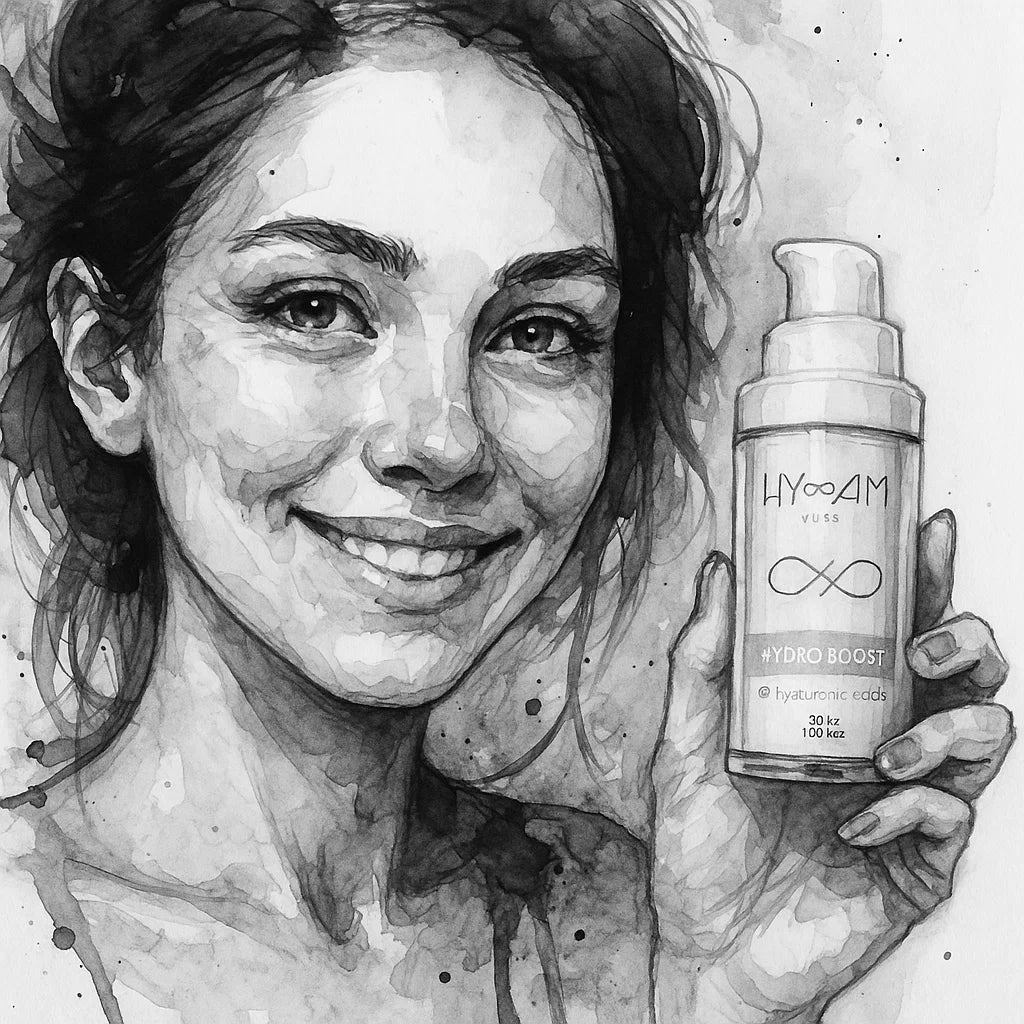 Strahlende, hydratisierte Haut